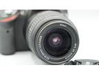 Nikon D3200 DSLR Digital Camera 24.2MP W/18-55MM VR Kit Lens *Read Battery Door*