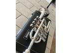 Yamaha 6810S Silver 4-valve Bb/A Piccolo Trumpet Original case