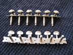 Vintage 12 String Guitar Tuners, 6 on a Strip, Open Back
