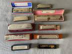 vintage harmonica lot Of 10 Hohner Goliath Rhythm Blues Centenario Echo, more