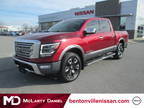 2022 Nissan Titan Red, 49K miles