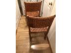 Baker McGuire Woven Leather Rattan Dining Chair