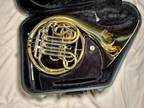 Jupiter Carnegie XL Gold Lacquer Double French Horn, Used, Free Extra Mouthpiece