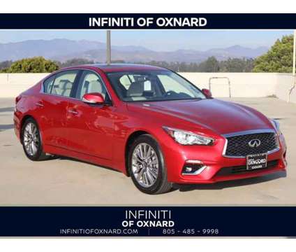 2024 Infiniti Q50 Luxe is a Red 2024 Infiniti Q50 Sedan in Oxnard CA