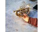 Nautical Brass Antique Trumpet Bb Pocket Student Trumpet 3 Valve Mouthpiece Gift