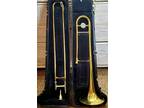 70s Bach Trombone With Original Vincent Bach Corp 7C Mouthpiece And Case