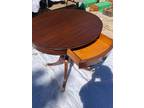 Antique round Lion head and feet wooden table