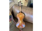 Antique 1752 Josef Guarnerius Violin branded CZECHOSLOVAKIA estate item as found