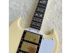 Custom Factory Produces Standard White Color S G Electric Guitar USA Only