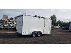 2023 Covered Wagon Trailers 7X16 X 7 Contractor White Enclosed Cargo Trailer New
