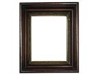 Antique Deep Well Carved Walnut w/ Gilt Gesso Accent 8" x 10" Frame