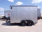 6 x 12 12' Motorcycle Enclosed Cargo Racing Custom Harley Show Bike Trailer OK