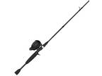 Black Zebco 33 Tactical Spincast Reel and Fishing Rod Combo Travel Fishing Rod