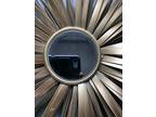 Vintage Sunburst Mirror. Gold. 23 Inches