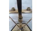 Gaskell & Chambers Antique Brass Entryway Umbrella Stand W/ Heavy Walnut Base
