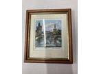 Framed Watercolor of Prague From Prague Signed by Praha Artist See Pictures