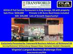 Business For Sale: Full Service Restaurant For Sale