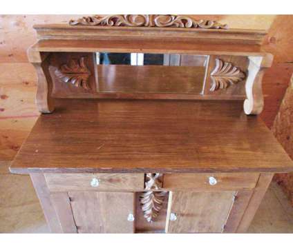 Old Oak Vanity with Mirror is a Purple Antiques for Sale in Coeur D Alene ID