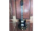 Guild M-75 Aristocrat Chambered Body Spruce Top Electric Guitar Black W/Case