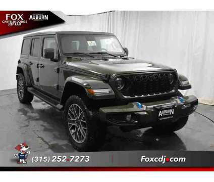 2024NewJeepNewWrangler 4xeNew4x4 is a Green 2024 Jeep Wrangler Car for Sale in Auburn NY