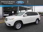 2012 Toyota Highlander White, 171K miles