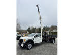 2017 Ford F550 - 12FT FLAT BED / IMT CRANE TRUCK NEW CVI - CRANE CERTIFIED --