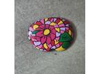 Flower Mosaic Hand Painted River Rock