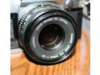 Canon Ae1 Program 35mm Slr Camera W/Fd 50mm F1.8 Lens, Vivitar 3500 Flash & More