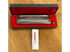 M. Hohner Super Chromonica 270/48 C Harmonica Germany 12 Hole & Case