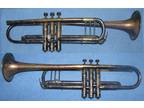 vtg 1923 Buescher 'True Tone' Trumpet, Model 9, PLAYS, FIX or BREAK UP, LO START