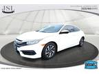 2016 Honda Civic Lx 2 Dr Coupe! 94k Miles! Gas Saver! Sporty! Ivory & Black!