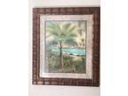 Gorgeous palm tree picture with frame