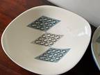 Iroquois China Blue Diamond Oval Serving Dishes -Ben Seibel Mid-Century