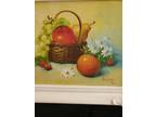 Vintage 8x10 Oil Painting Fruit Study