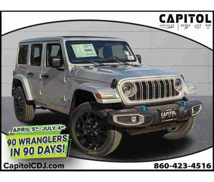 2024 Jeep Wrangler Sahara 4xe is a Silver 2024 Jeep Wrangler Sahara SUV in Willimantic CT