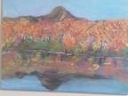 Beautiful Lake George, NY Palette Knife Painting