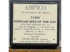 POPULAR HITS OF THE DAY- 5 Sel. - AMPICO - Tonnesen/Leedy recut - unplayed