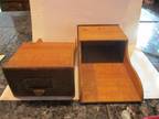 Pair of Vintage Oak Small Desk Drawers
