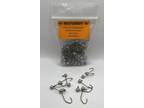 Unpainted 1/16 oz Round head jig 100pcs with no collar and #4 bronze sickle hook