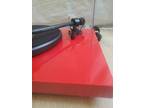 PRO-JECT Debut III Turntable Red w/ Ortofon OM-5E Cartridge PARTS/REPAIR