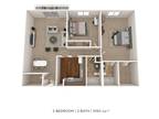 The Gates of Deer Grove Apartment Homes - Two Bedroom 2 Bath - 1,050 sqft