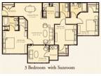 The Estates - 3 Bedroom Sunroom - The Estates at Legends
