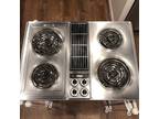 Jenn Air 30” Stainless Downdraft Cooktop Electric 4 Burner Model C202 Vintage