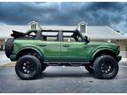 2023 Ford Bronco V6 BAYSHORE ERUPTION GREEN CUSTOM LIFT LEATHER - Plant