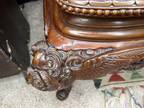 Very Rare Meiji Period Hand Carved Arthur & Bond Yokohama Dragon Armchair