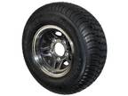 20.5X8.00-10 ST Trailer Tire LRC on 5-Lug on 4.5" Aluminum S5 Trailer Wheel