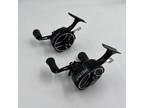 Two 13 Fishing Black Betty FreeFall In-line Reel Ghost Snitch Pro Edition Left