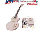 LP Style DIY Electric Guitar Kit Mahogany Body & Neck Build Your Own Guitar A3Y6