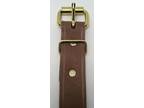 5' (60") Brown Long Leather Trunk Buckle Strap chest steamer antique vintage new