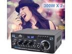 3000W 2Channel Bluetooth 5.0HIFI Power Amplifier Audio Stereo Amplifier Receiver